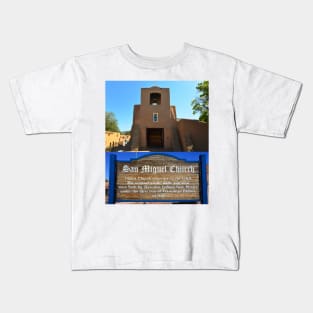 San Miguel Church New Mexcio dual work A Kids T-Shirt